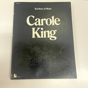 1973 Carole King 10 Years Piano Sheet Music Songbook Folio Book